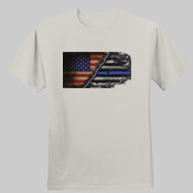 Heathered  Men's OCSO Horizontal Flag 